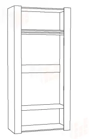 Шкаф для одежды Амели 13.133