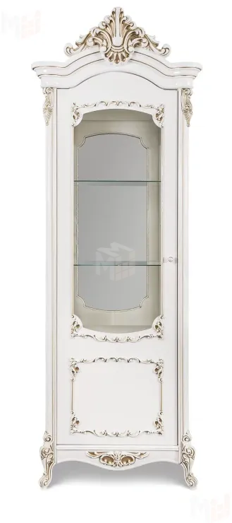 Витрина Флоренция 1-ств. белый глянец