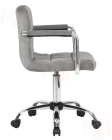 Офисное кресло для персонала DOBRIN TERRY (серый велюр (MJ9-75))