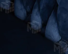 Стул барный DOBRIN MARCEL (синий велюр (MJ9-117))