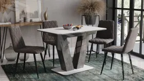 Стул Чили ромб СРП-052 Эмаль черный муар, Stone (серо-коричневый)