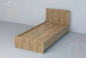 Кровать  0,9 Эго 032 с низким щитком Дуб Крафт Золотой 