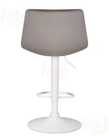 Стул барный DOBRIN TAILOR WHITE (серый велюр (MJ9-75))