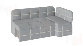 Кухонный уголок Майами со спальным местом (рогожка сине-бежевая)