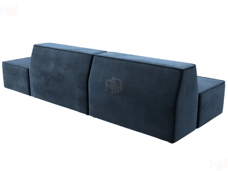 Диван прямой модульный Монс Модерн правый ( TOWER 13 синий )