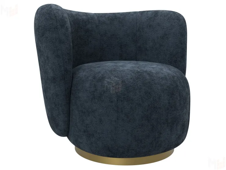 Кресло Лига-072 ( шеннил CRUZ 79 синий )