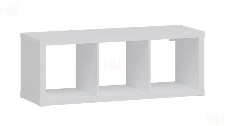 S00012 Фора 3 стеллаж 112х41х38, белый