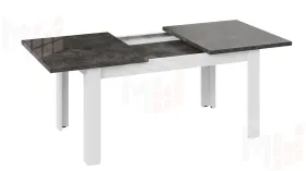 Стол обеденный Ванкувер тип 1  Белый, Ателье темный