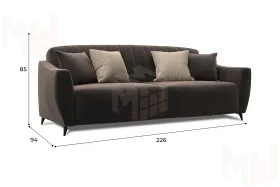 Диван-книжка Лига-095 НПБ ( SEVEN 727 коричневый )