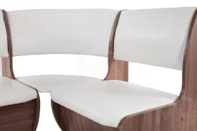 Кухонный уголок Тюльпан (ясень темный/барнео милк)