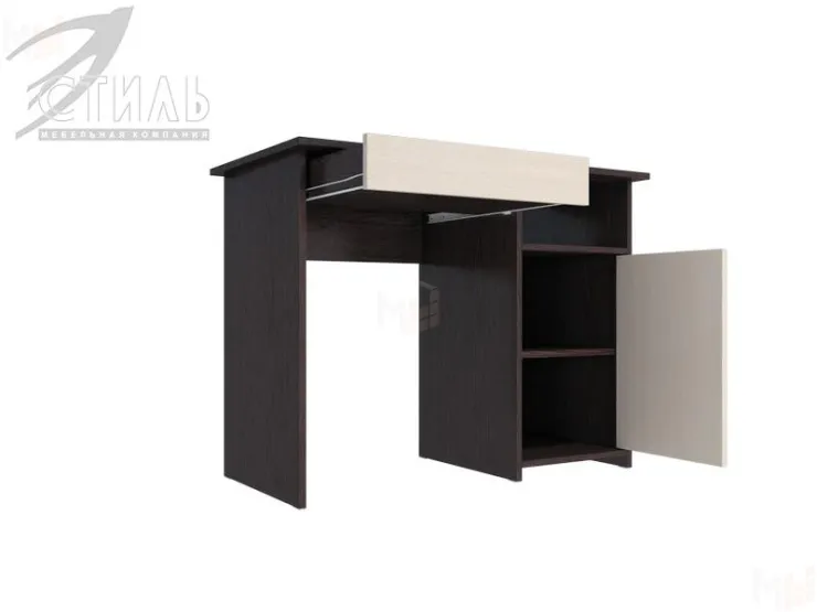 Стол компьютерный Лик-5 СП-2 (венге/белый глянец)