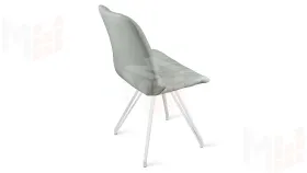 Стул Марвел  К4 Исп. 2 Белый матовый Велюр Confetti Silver