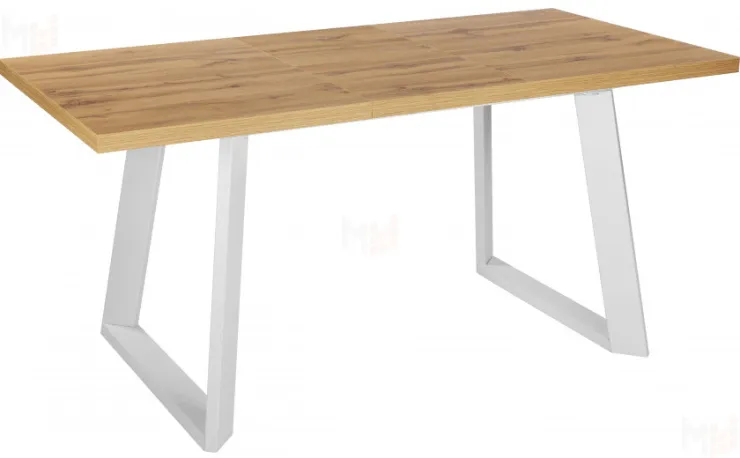 Стол раскладной Райт Лофт 120 Дуб Вотан/Белый