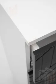 Комод Амстердам (белый/серый графит)