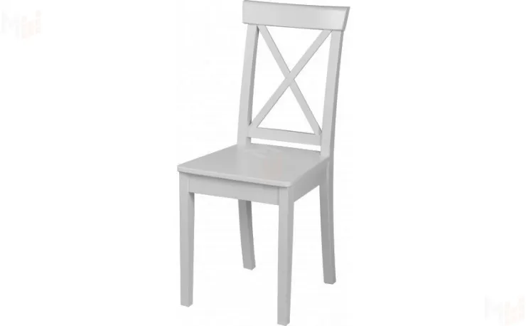 Стул деревянный с жестким сиденьем Бергольф Белый