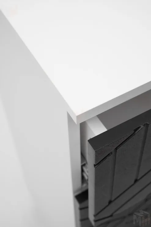 Комод Амстердам (белый/серый графит)