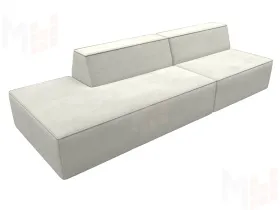 Диван прямой модульный Монс Модерн левый ( TOWER 01 молочный )