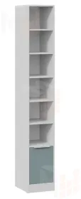 Стеллаж Марли - 403.004.000 Белый Серо-голубой