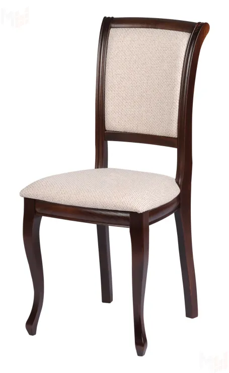 Обеденная группа стол Арей 140 Темный орех и 4 стула Арктос Темный орех/Кремовая рогожка