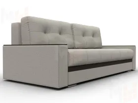 Диван прямой с декором Лига-096 НПБ ( Амур 02 Бежевый;Коричневый )