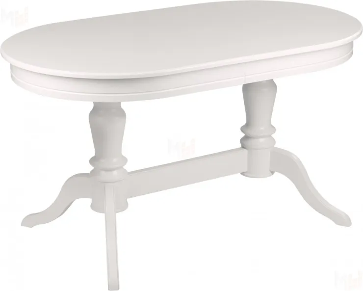 Стол деревянный раздвижной Арей 140 Белый