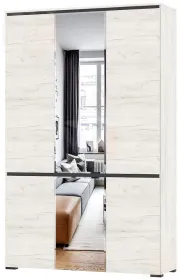 Шкаф ГРЕТТА 4С2ЗР  Дуб Крафт белый