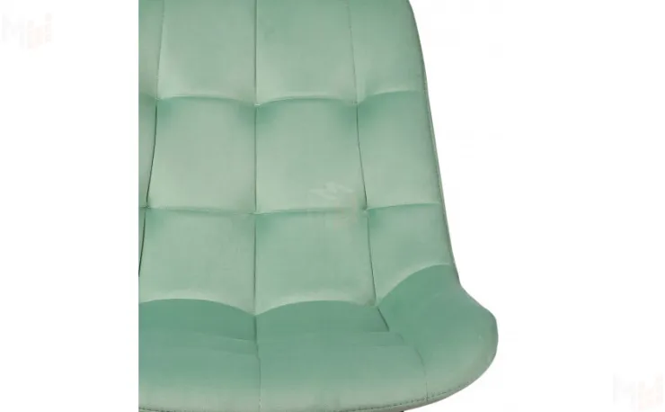 Барный поворотный стул Эйден Confetti aquamarine/белый