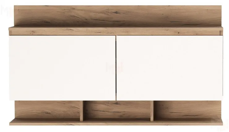 Антресоль  ГРЕТТА 1200  Дуб Крафт золотой-Белый