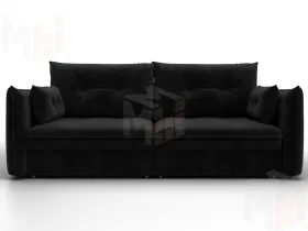 Диван прямой Лига-100 НПБ ( SEVEN 35 черный )