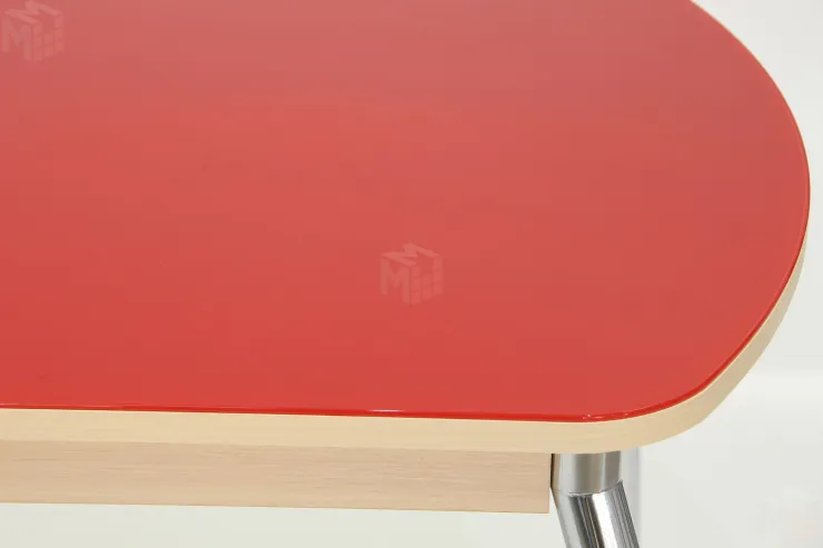 Стол раздвижной Гала-1 (беленый дуб/оранжевый)