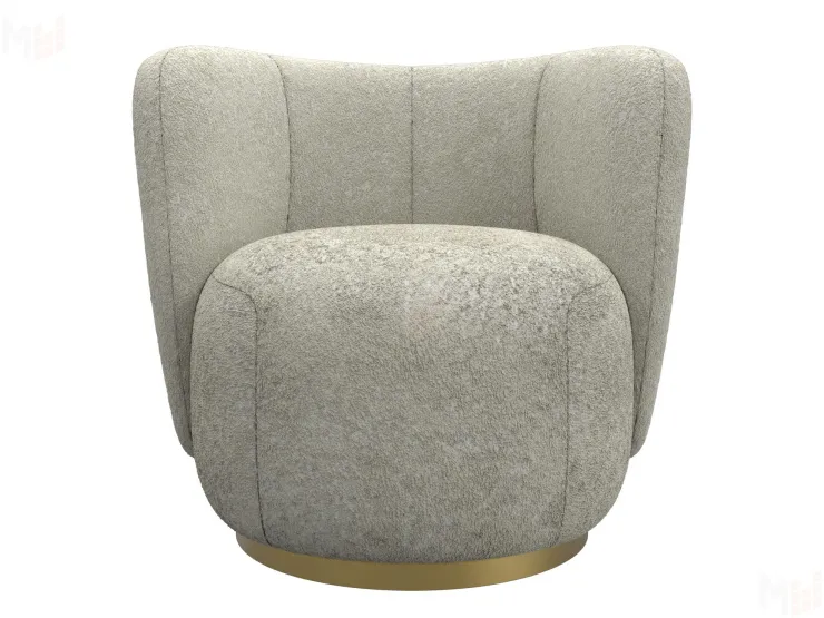 Кресло Лига-072 ( букле CAMBY 07 молочный )