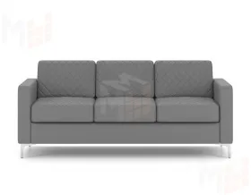 Трёхместный офисный диван CHAIRMAN АКТИВ серый