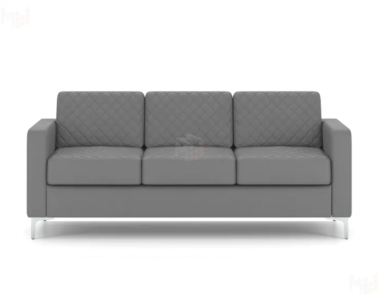 Трёхместный офисный диван CHAIRMAN АКТИВ серый