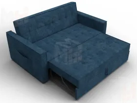 Диван прямой Лига-104 (140) ( BRUT 11 синий )