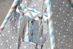 Вигвам зигзаг небесный/звездопад на сером