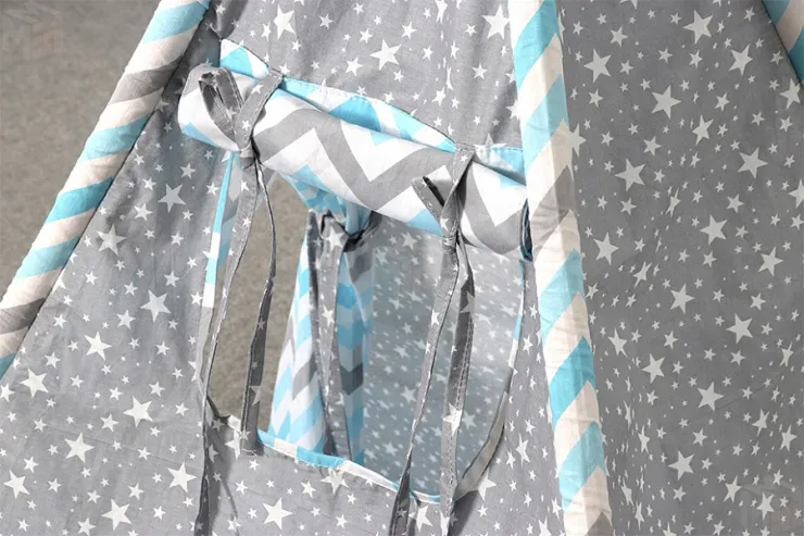 Вигвам зигзаг небесный/звездопад на сером