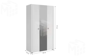 Шкаф трехдверный Ева  105.02 с зеркалом