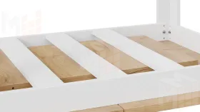 Стол обеденный Ванкувер тип 1  Белый, Дуб Крафт золотой