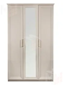 Шкаф Мокко 3-дверный с зеркалом бежевый