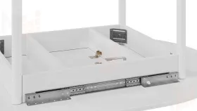 Стол обеденный раздвижной Терра Белый, Белый матовый