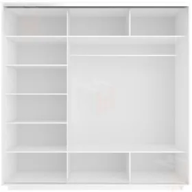 Шкаф-купе Экспресс трио 2 зеркала 1800 (белый)