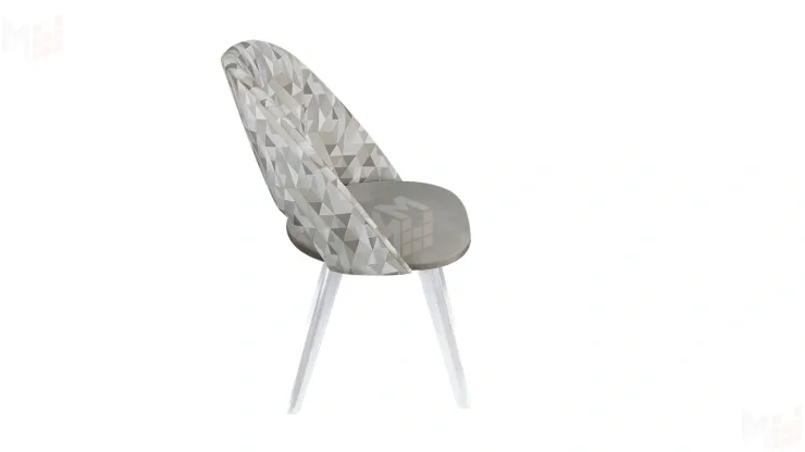 Стул Сириус тип 1 Белый матовый / тк. №122 / тк.120