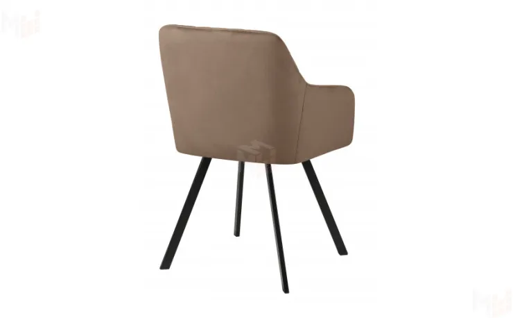 Кресло Барли Confetti latte/черный