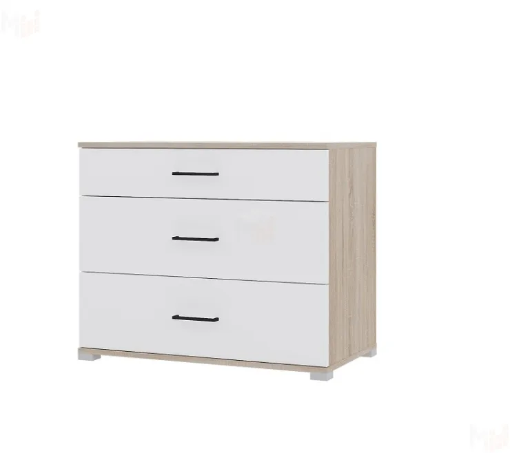 Комод VICTOR  сонома/белый