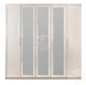 Шкаф Нонна 5-дверный мокко глянец