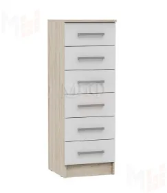 Комод Мартина 400 (сонома/белый глянец)