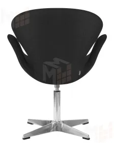 Кресло дизайнерское DOBRIN SWAN (черная ткань AF9)