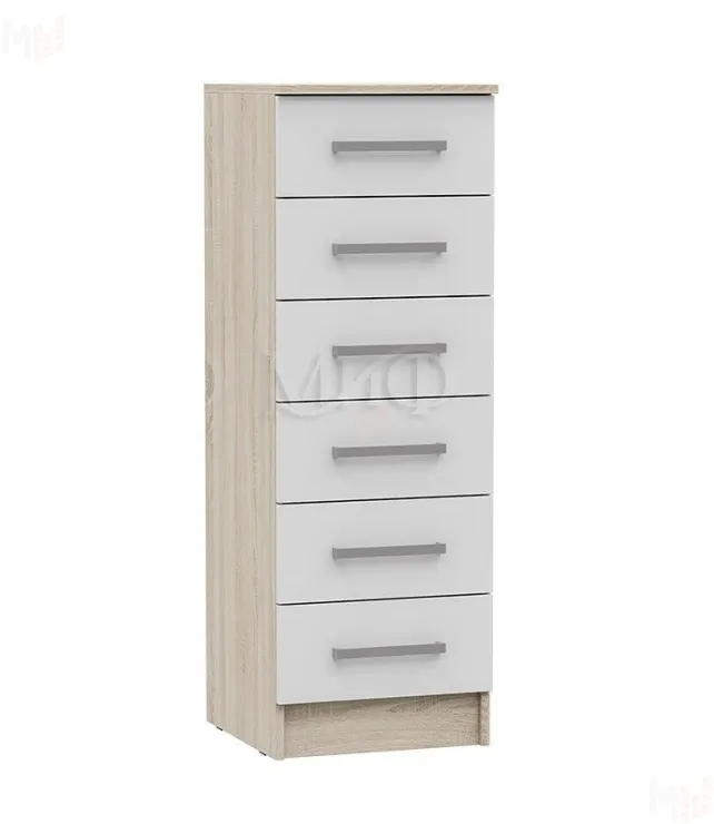 Комод Мартина 400 (сонома/белый глянец)