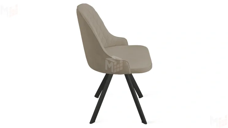 Стул Гранд К2 Черный муар, Велюр Confetti Smoke