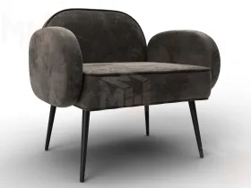 Кресло Лига-086 ( велюр NUVOLA 31 коричневый )